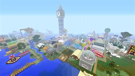 all of stampys buildings.